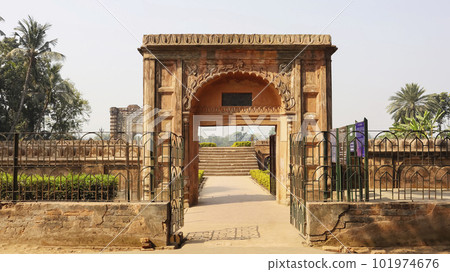 Entrance of Tomb of Azimunissa Begum, Built By Azimunisa in 1734, Murshidabad, West Bengal, India. Entrance of Tomb of Azimunissa Begum, Built By Azimunisa in 1734, Murshidabad, West Bengal, India. 101974676