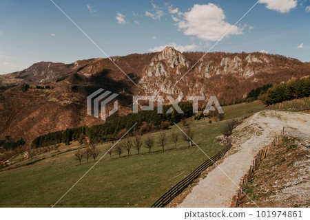 Rural Mountain Landscape from Kapija Podrinja Viewpoint 101974861