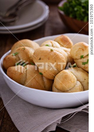 Garlic knots for dinner Garlic knots for dinner 101975360