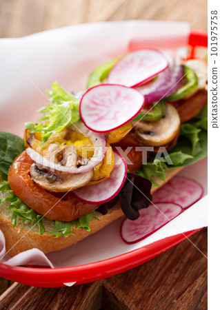 Grilled vegetables sandwich Grilled vegetables sandwich 101975758