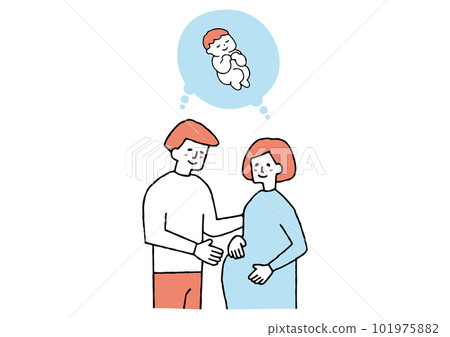 Pregnant couple baby 101975882
