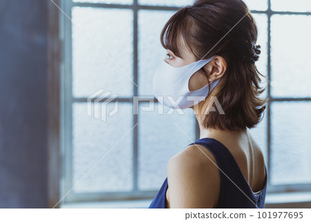 Woman in mask Woman in mask 101977695