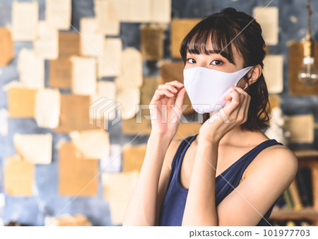 Woman in mask Woman in mask 101977703