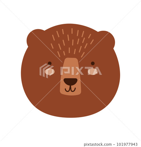 Brown Cute Bear 101977943