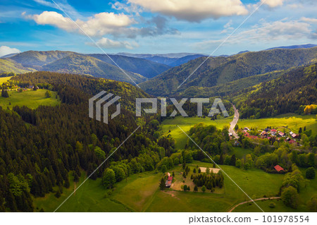 Aerial View of Donovaly, part Hanesy in Slovakia 101978554