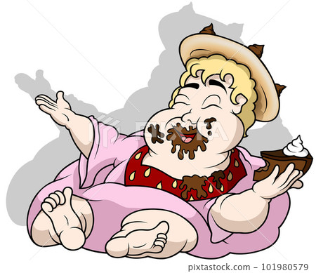 Fat King of Sweets in a Pink Clothes 101980579