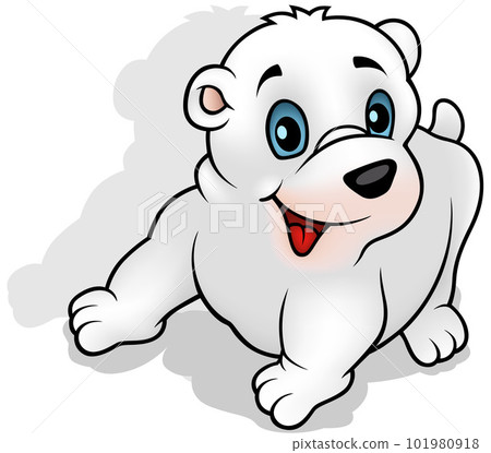 Polar Bear Cub with Smile 101980918