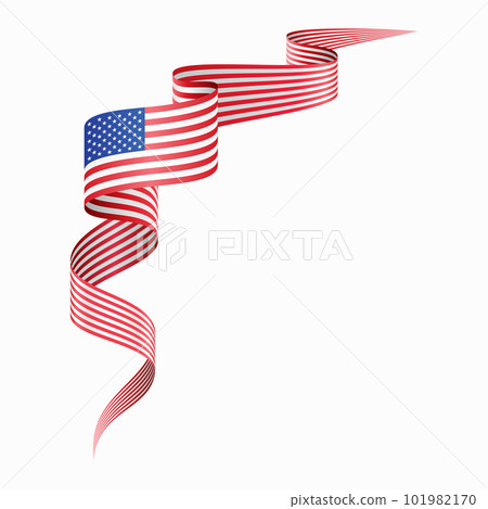 American flag wavy abstract background. Vector illustration. American flag wavy abstract background. Vector illustration. 101982170