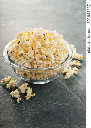 Popcorn in red cups Popcorn in red cups 101982637