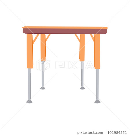 front folding table cartoon vector illustration 101984251