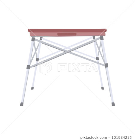 single folding table cartoon vector illustration 101984255