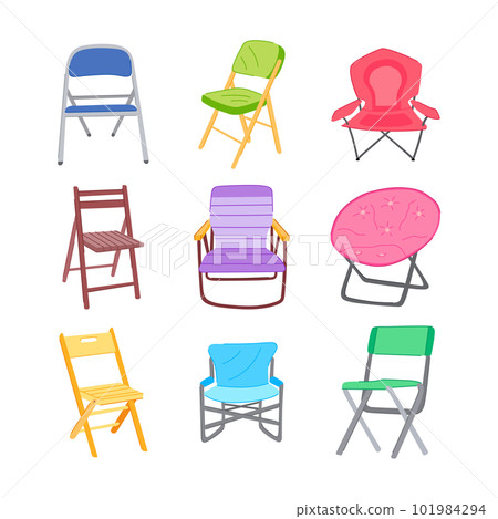 folding chair set cartoon vector illustration folding chair set cartoon vector illustration 101984294