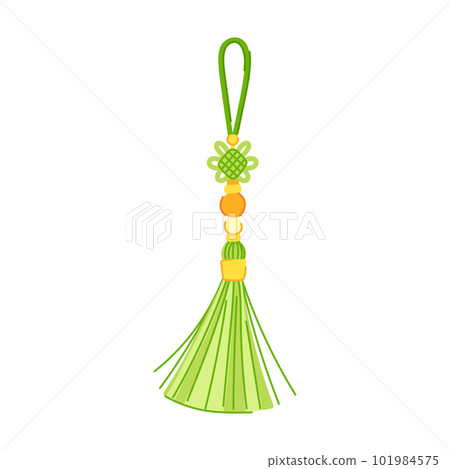 string tassel rope cartoon vector illustration - Stock Illustration ...