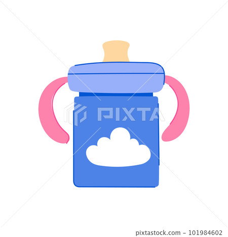 water sippy cup cartoon vector illustration water sippy cup cartoon vector illustration 101984602