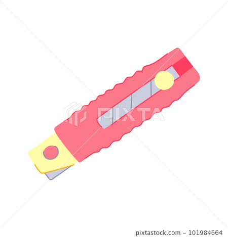 office cutter knife cartoon vector illustration 101984664