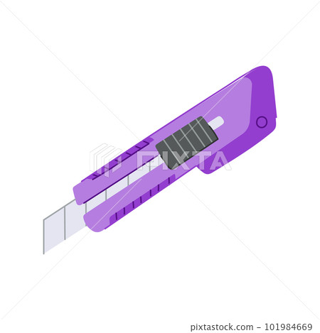 paper cutter knife cartoon vector illustration 101984669