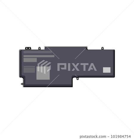 equipment laptop battery cartoon vector illustration equipment laptop battery cartoon vector illustration 101984754