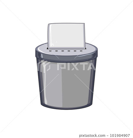 garbage cut shredder cartoon vector illustration 101984907