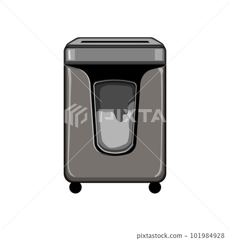 paperwork cut shredder cartoon vector illustration 101984928