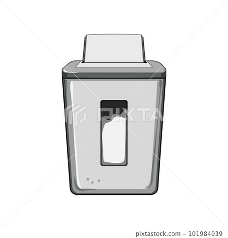 office cut shredder cartoon vector illustration 101984939