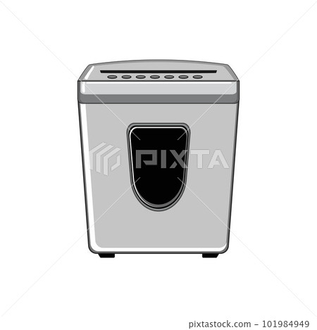 destroy cut shredder cartoon vector illustration 101984949