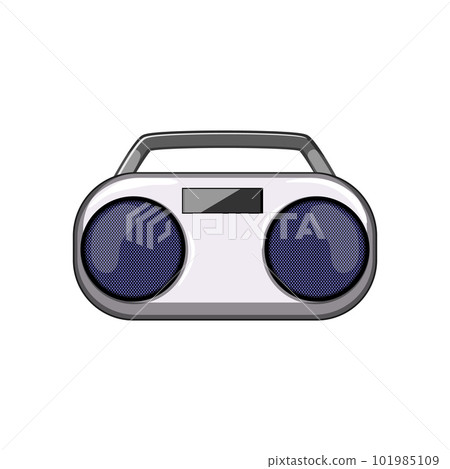 recorder boombox audio cartoon vector illustration 101985109