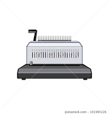 business binding machine cartoon vector illustration 101985226