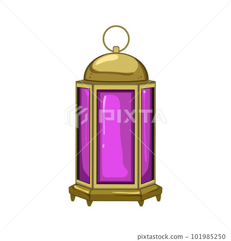 light arabic lantern cartoon vector illustration 101985250