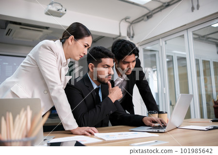 Business people working and meeting in the office. Business people working and meeting in the office. 101985642