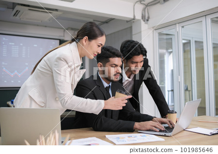 Business people working and meeting in the office. Business people working and meeting in the office. 101985646