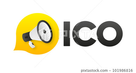 ICO initial coin offering banner. Initial coin offering concept. ICO as a financial bubble and scam. Financial investment, cryptocurrency, blockchain, coin and digital asset. Vector illustration. ICO initial coin offering banner. Initial coin offering concept. ICO as a financial bubble and scam. Financial investment, cryptocurrency, blockchain, coin and digital asset. Vector illustration. 101986816