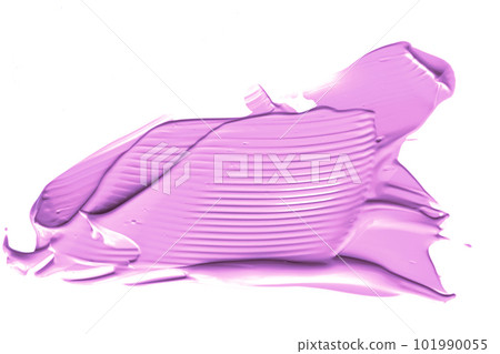 Pastel purple beauty swatch, skincare and makeup cosmetic product sample texture isolated on white background, make-up smudge, cream cosmetics smear or paint brush stroke Pastel purple beauty swatch, skincare and makeup cosmetic product sample texture isolated on white background, make-up smudge, cream cosmetics smear or paint brush stroke 101990055