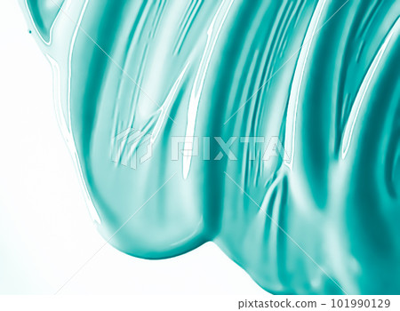 Glossy green cosmetic texture as beauty make-up product background, cosmetics and luxury makeup brand design Glossy green cosmetic texture as beauty make-up product background, cosmetics and luxury makeup brand design 101990129