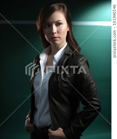 Portrait of a young business woman - made with generative AI 101990146