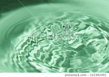 023.One or more drops of water splashing into waves and undefined shapes. Wallpaper 101992991