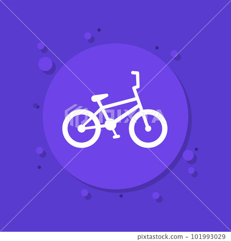bmx bike icon, bicycle for racing and stunt riding bmx bike icon, bicycle for racing and stunt riding 101993029
