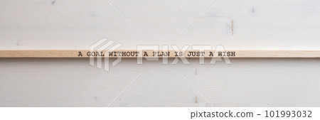 A goal without a plan is just a wish sign written on wooden slat A goal without a plan is just a wish sign written on wooden slat 101993032
