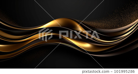3D abstract wallpaper. Three-dimensional dark golden and black background. Black and gold background. golden wallpaper 3D abstract wallpaper. Three-dimensional dark golden and black background. Black and gold background. golden wallpaper 101995286