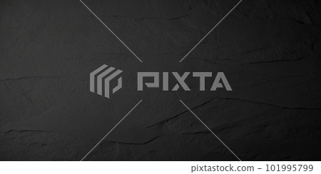 Dark grey black slate background. Black stone texture. Slate background 101995799