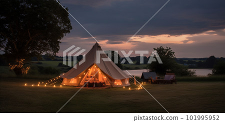 glamping. luxury glamorous camping. glamping in the beautiful countryside 101995952