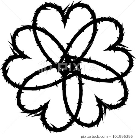 Ornament black mandala. Ornament black mandala. 101996396