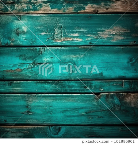 Turquoise wooden planks background. Wooden texture. Turquoise wood texture. Wood plank background 101996901