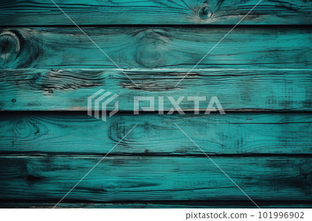 Turquoise wooden planks background. Wooden texture. Turquoise wood texture. Wood plank background 101996902
