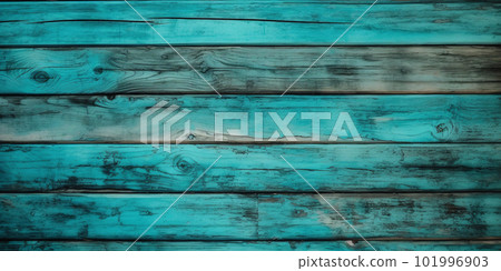Turquoise wooden planks background. Wooden texture. Turquoise wood texture. Wood plank background 101996903