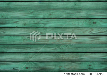 Green wooden planks background. Wooden texture. Green wood texture. Wood plank background 101996956