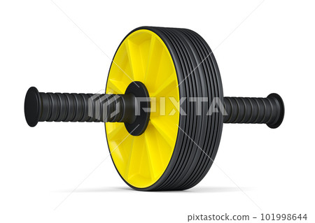 AB roller for abdominal muscles isolated on white background. 101998644