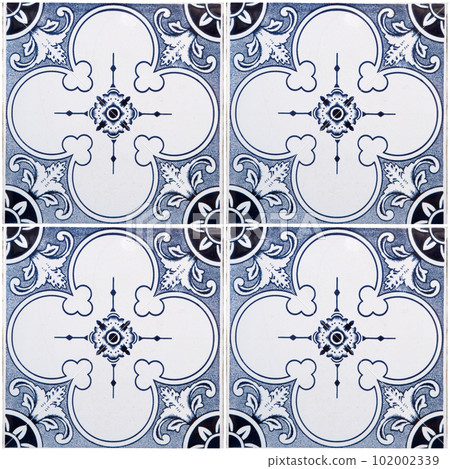 Traditional Portuguese glazed tiles Traditional Portuguese glazed tiles 102002339