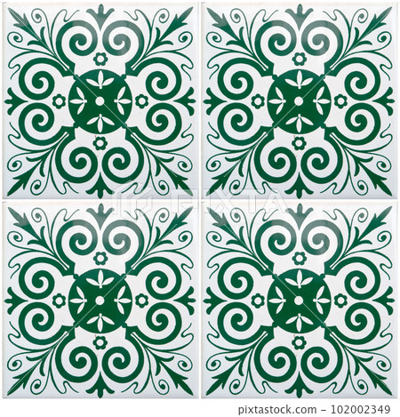 Traditional Portuguese glazed tiles 102002349