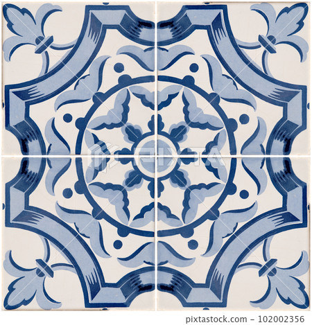 Traditional Portuguese glazed tiles 102002356