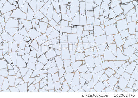 White broken tiles wall White broken tiles wall 102002470